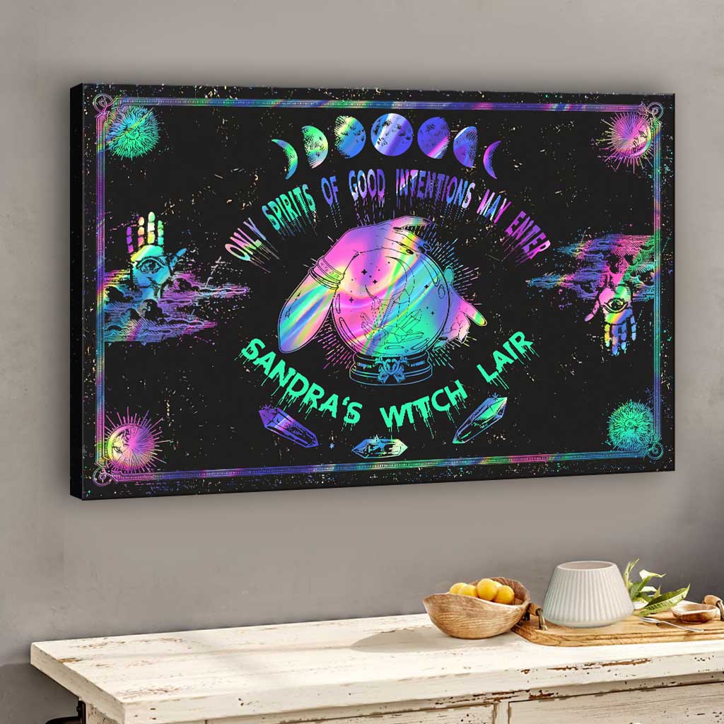 Only Spirits Of Good Intentions May Enter - Personalized Witch Canvas And Poster