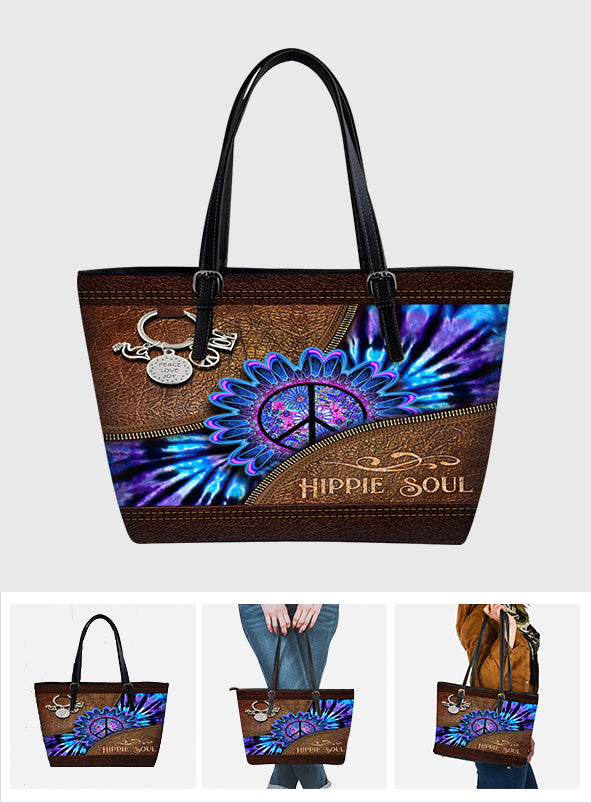 Peace Love Joy - Hippie Leather Bag