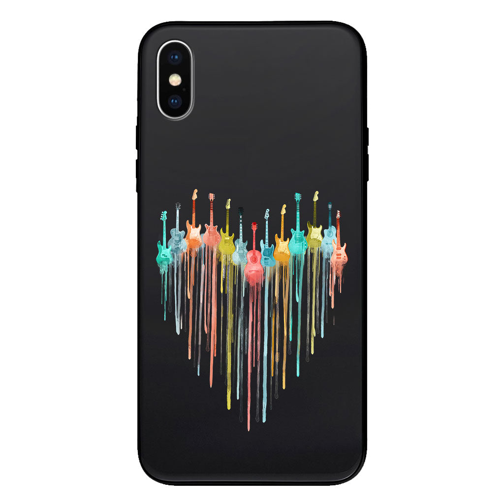 Colorful Guitars - Guitar Clear Phone Case