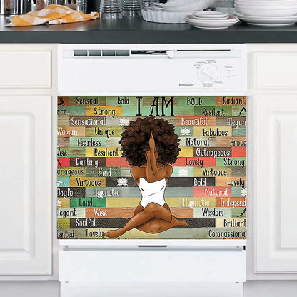I Am - African American Dishwasher Cover