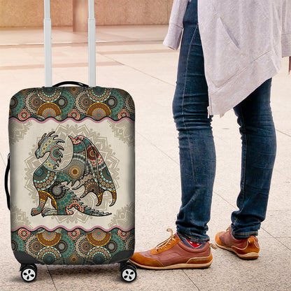 Mandala Dragon Pattern - Dragon Luggage Cover