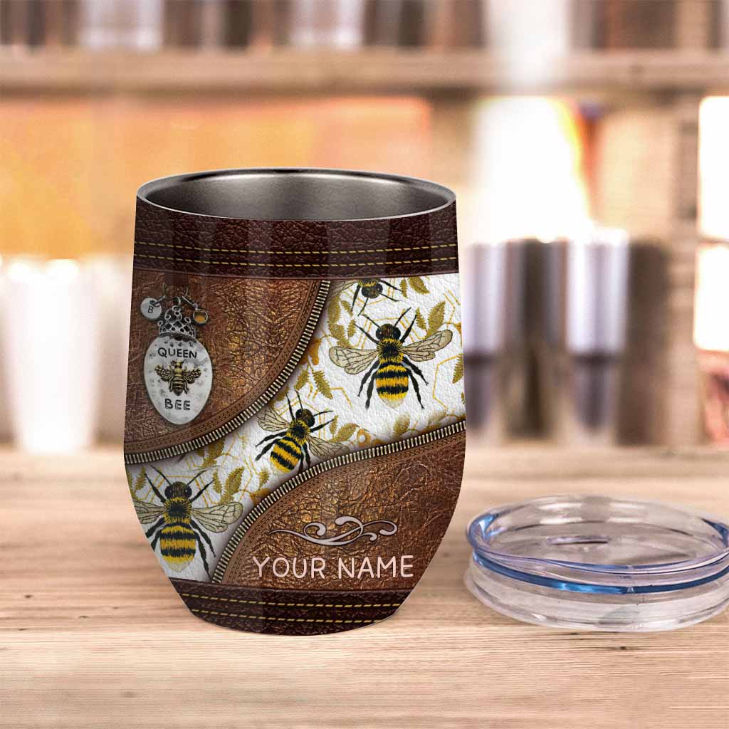 Love Bees - Personalized Bee Wine Tumbler