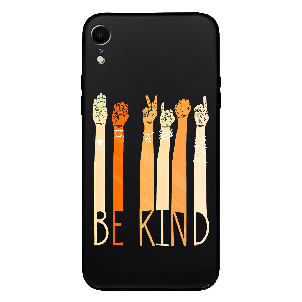 Be Kind - ASL Clear Phone Case