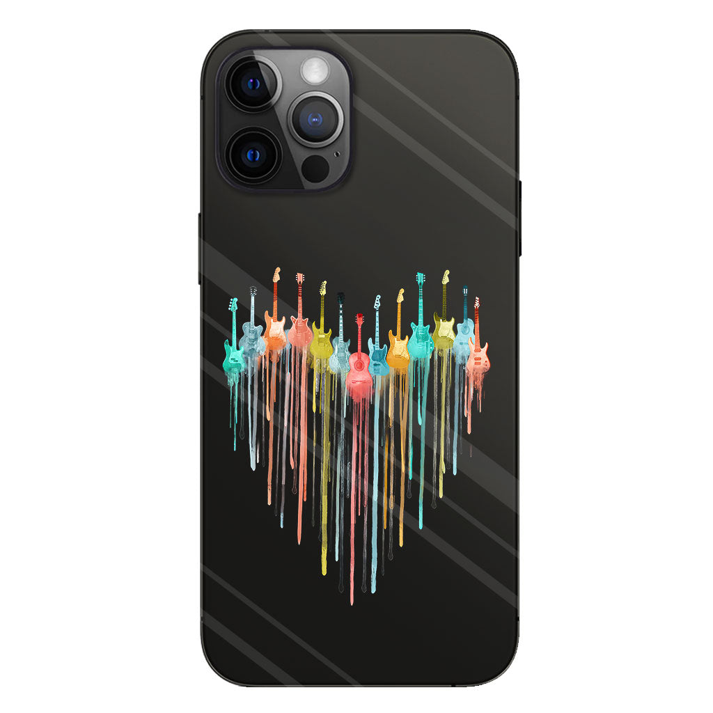 Colorful Guitars - Guitar Clear Phone Case