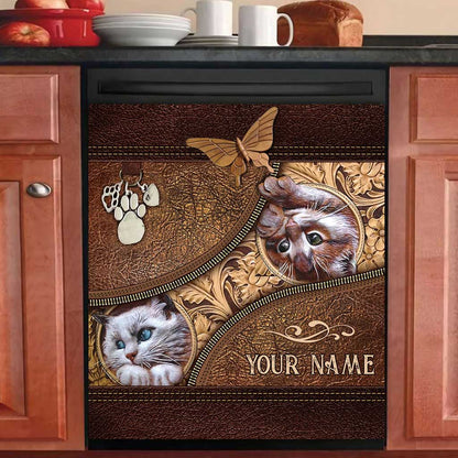 Love Cats - Personalized Cat Dishwasher Cover