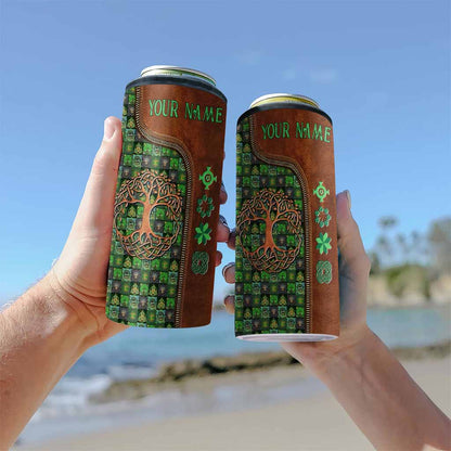 Tree Of Life - Personalized Irish Can Cooler
