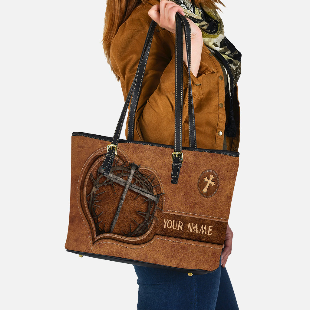 Have Faith - Personalized Christian Leather Bag