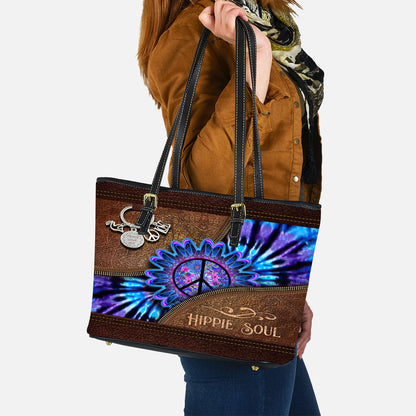 Peace Love Joy - Hippie Leather Bag
