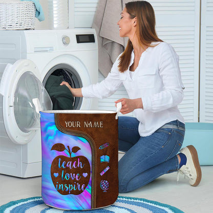 Teach Love Inspire - Personalized Teacher Storage Basket