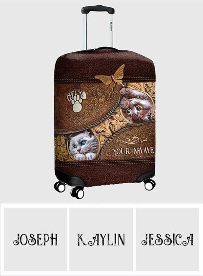 Love Cats - Personalized Cat Luggage Cover