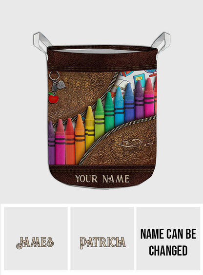 Teach Love Inspire - Personalized Teacher Storage Basket