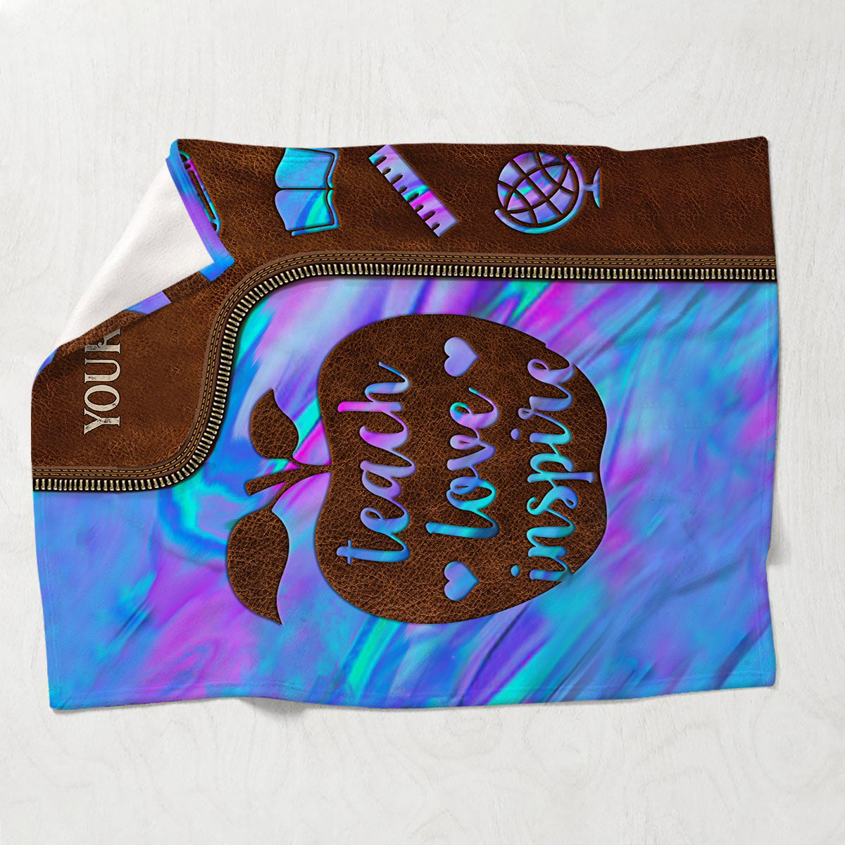 Teach Love Inspire - Personalized Teacher Blanket