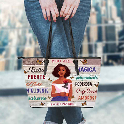 You Are - Personalized Latina Women Leather Bag