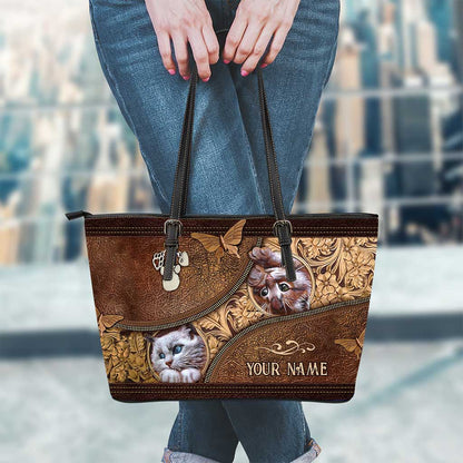 Love Cats - Personalized Cat Leather Bag