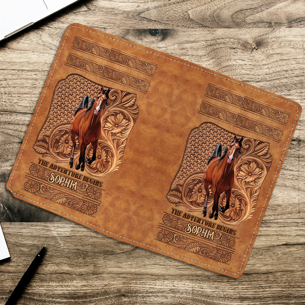 The Adventure Begins - Personalized Horse Passport Holder