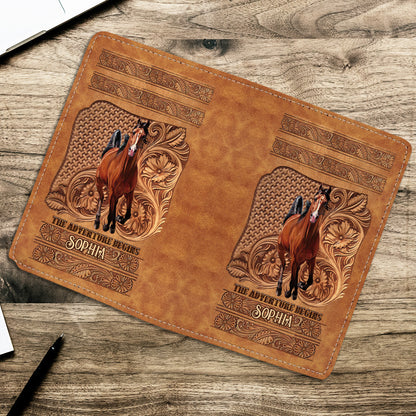 The Adventure Begins - Personalized Horse Passport Holder