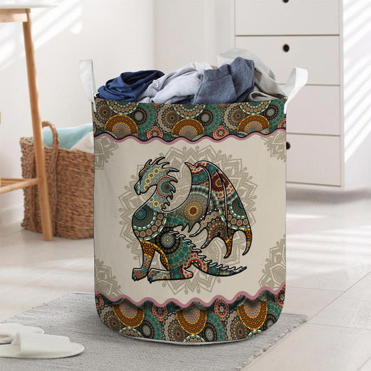 Mandala Dragon Pattern - Dragon Storage Basket