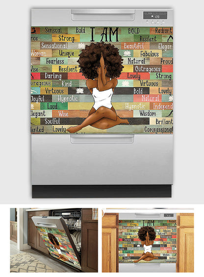 I Am - African American Dishwasher Cover