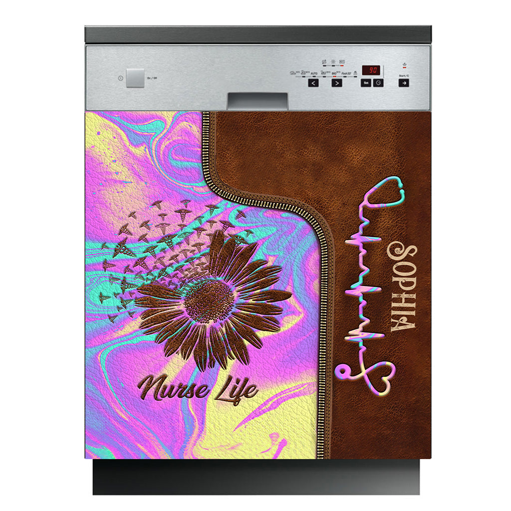 Nurse Life - Personalized Nurse Dishwasher Cover