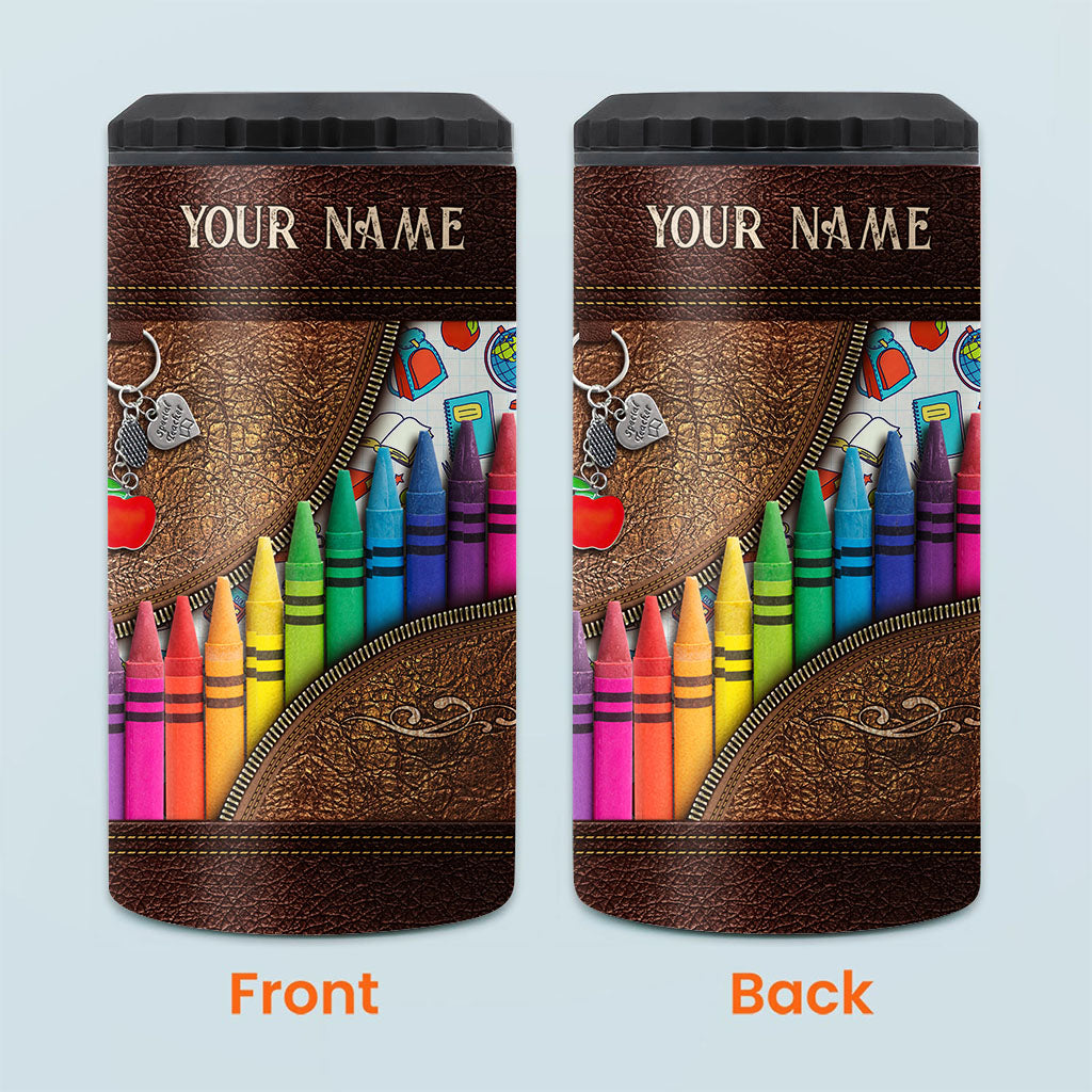 Teach Love Inspire - Personalized Teacher Can Cooler