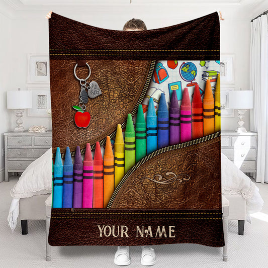 Teach Love Inspire - Personalized Teacher Blanket