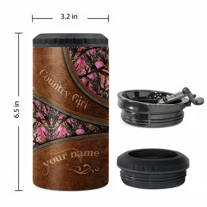 Country Girl - Personalized Hunting Can Cooler