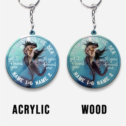 So Many In The Sea - Personalized Mermaid Keychain