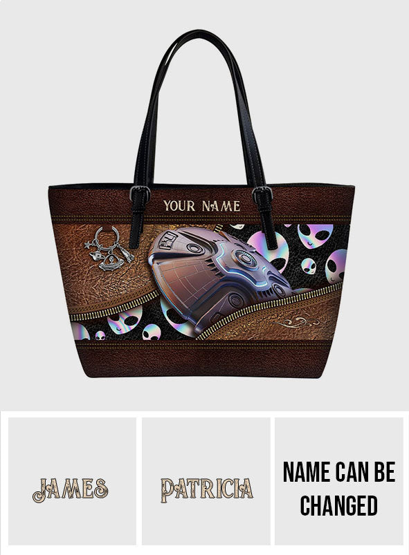 Believer - Personalized Alien Leather Bag