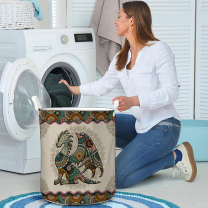 Mandala Dragon Pattern - Dragon Storage Basket