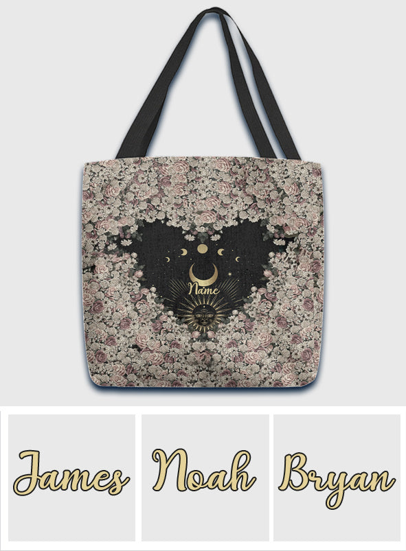 Sun And Moon - Personalized Witch Tote Bag