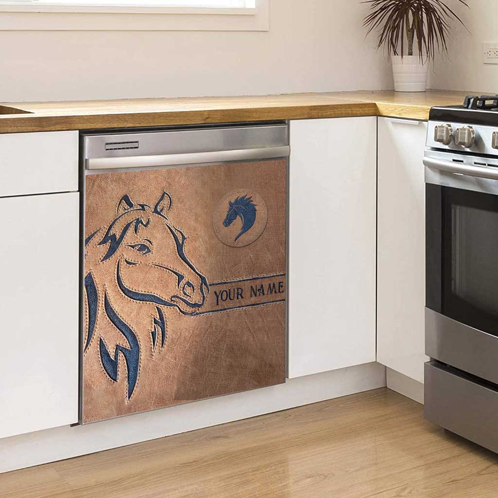 Love Horse - Personalized Horse Dishwasher Cover