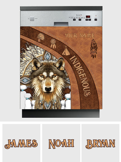 Indigenous - Personalized American Indian Dishwasher Cover