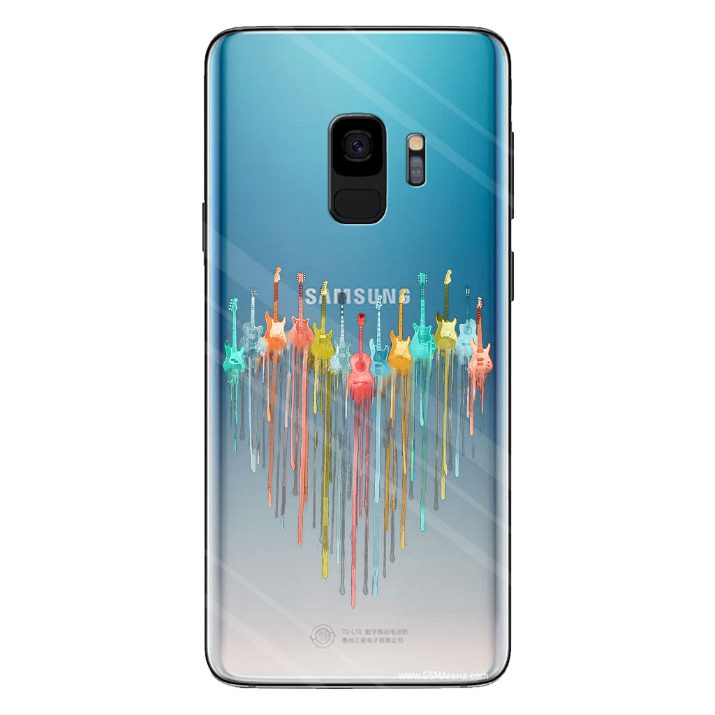 Colorful Guitars - Guitar Clear Phone Case