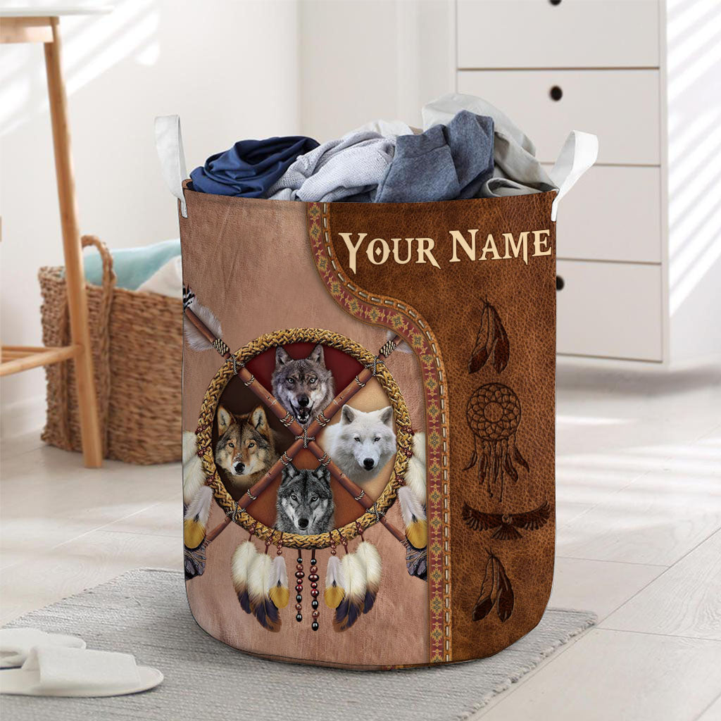 Native Blood - Personalized American Indian Storage Basket