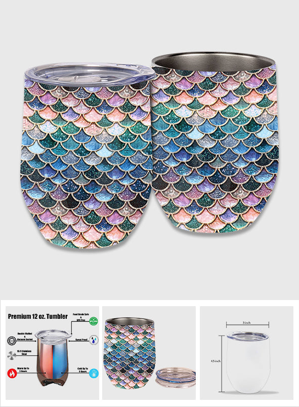Mermaid Scales - Mermaid Wine Tumbler