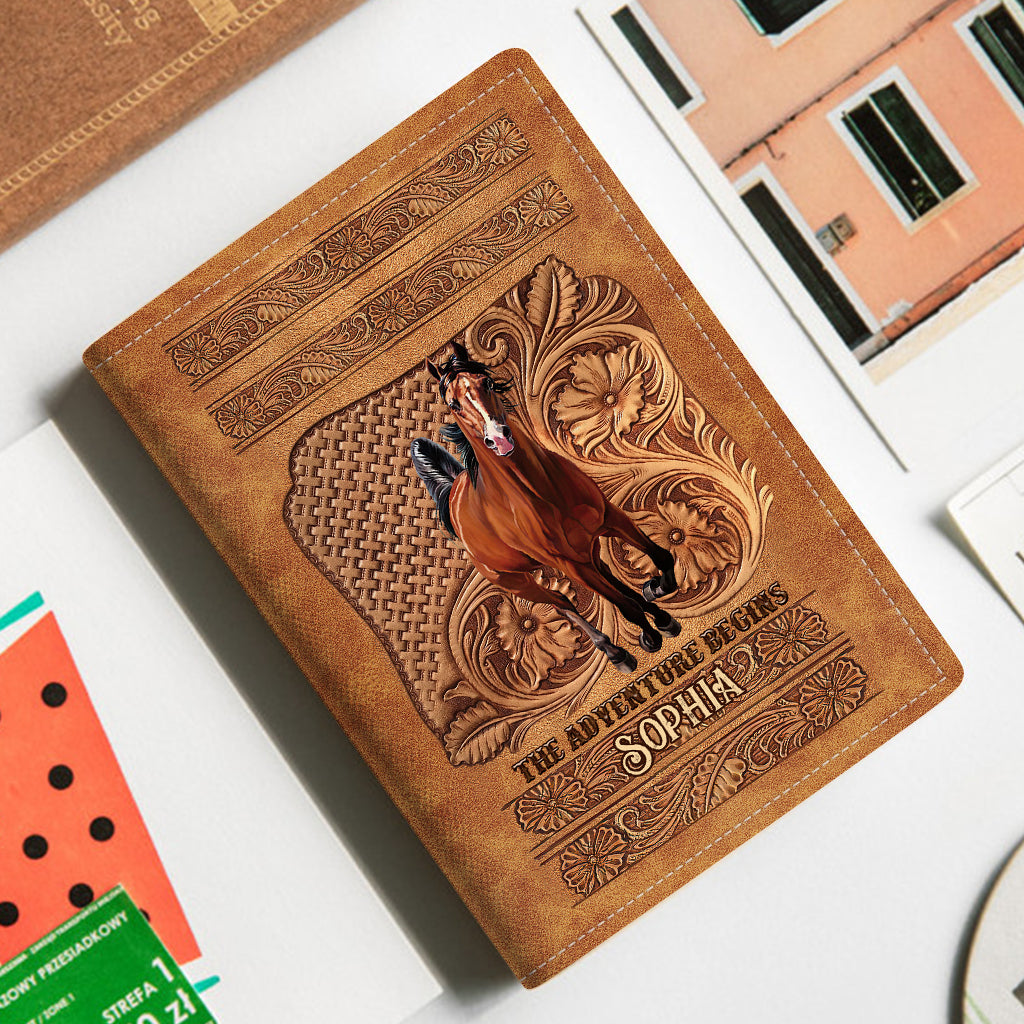 The Adventure Begins - Personalized Horse Passport Holder