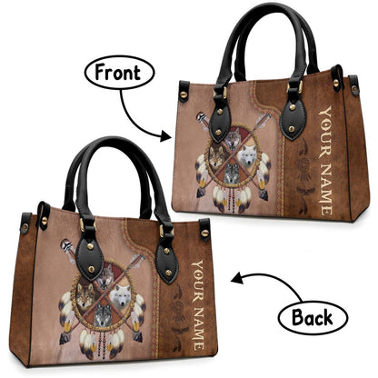 Native Blood - Personalized American Indian Leather Handbag