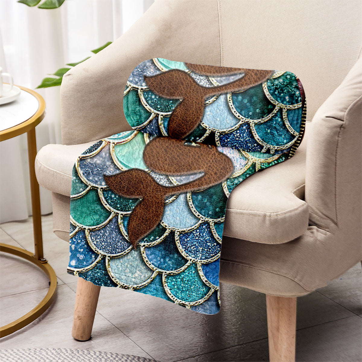 Mermaid - Personalized Mermaid Blanket