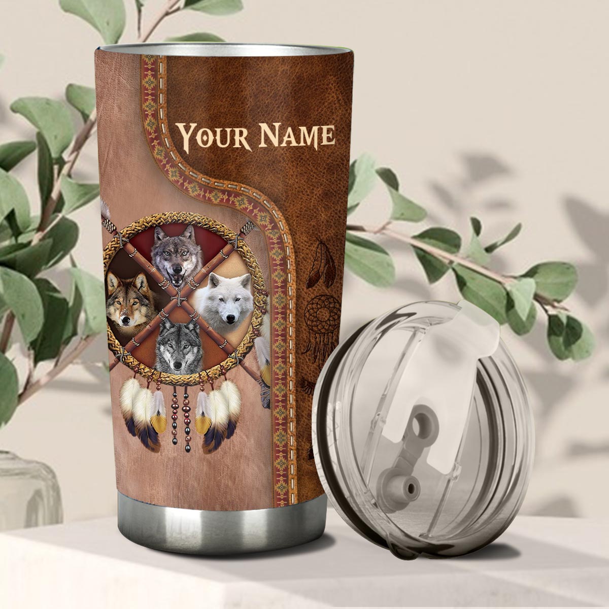 Native Blood - Personalized American Indian Tumbler