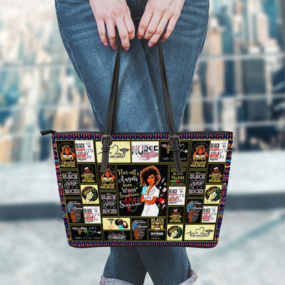 Black Nurse Life - Nurse Leather Bag