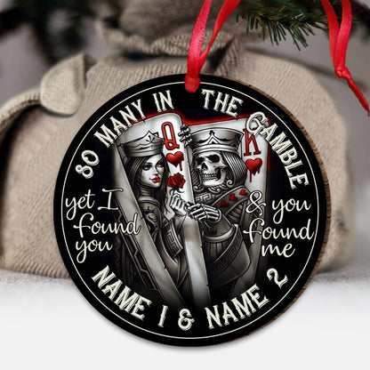 So Many In The Gamble - Personalized Poker Ornament