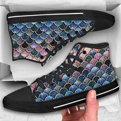 Mermaid Scales - Mermaid High Top Shoes