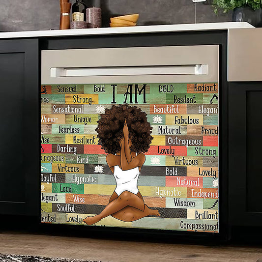 I Am - African American Dishwasher Cover