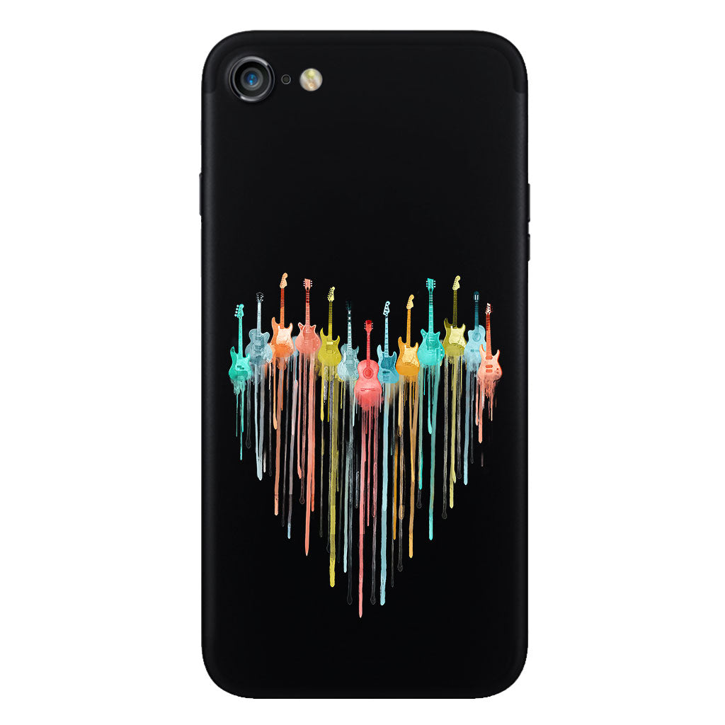 Colorful Guitars - Guitar Clear Phone Case