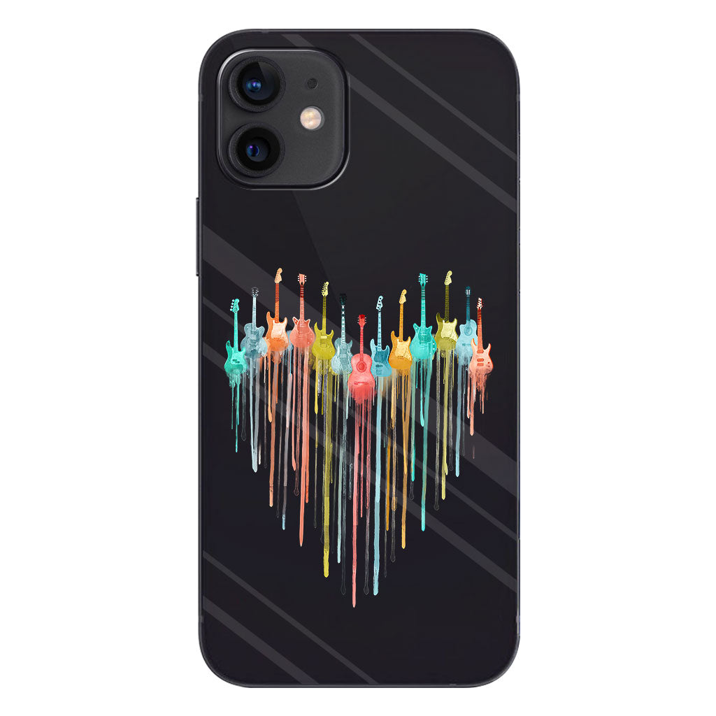 Colorful Guitars - Guitar Clear Phone Case