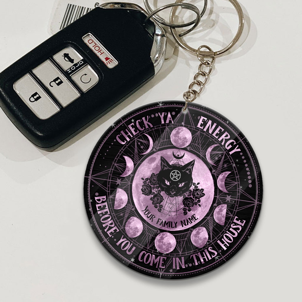 Check Ya Energy - Personalized Witch Keychain