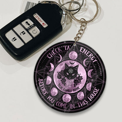 Check Ya Energy - Personalized Witch Keychain