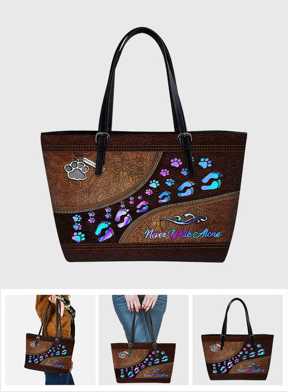 Never Walk Alone - Dog Leather Bag