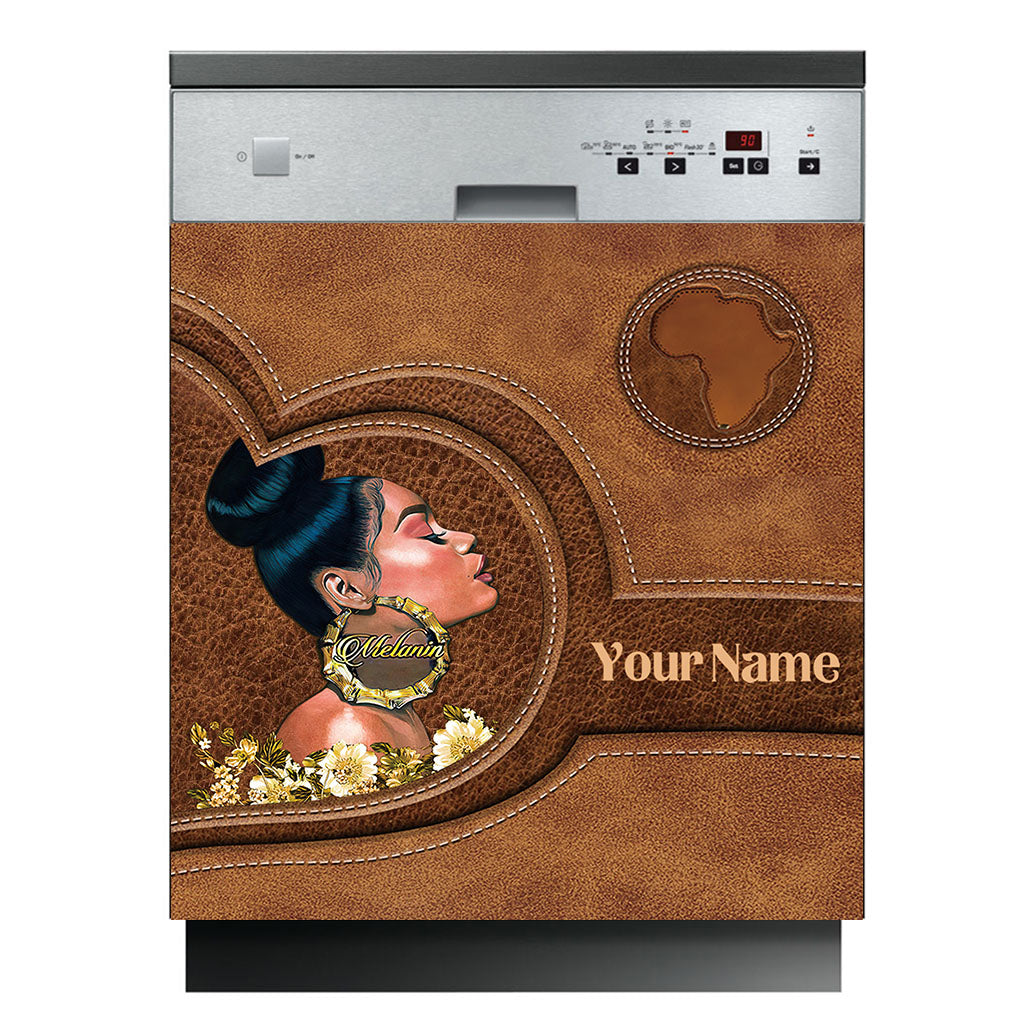 Melanin - Personalized African American Dishwasher Cover