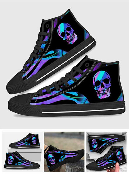 Love Skull - Skull High Top Shoes